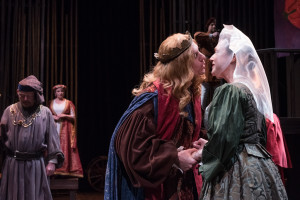  Duke of Gloucester (Allyn Burrows*), Duchess Eleanor (Marya Lowry*), King Henry (Jesse Hinson*), and Queen Margaret (Jennie Israel*) Photo Courtesy Stratton McCrady Photography 2015.